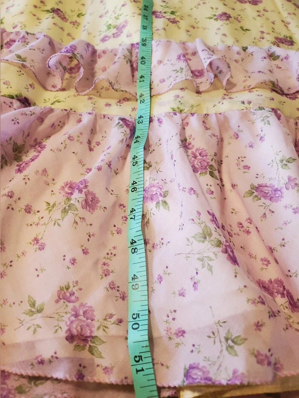 Vintage Floral Prairie Cottagecore Lace Coquette Maxi Dress Sabrina Ann 10